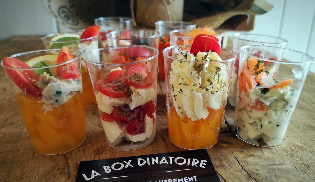 box de 20 verrines salées