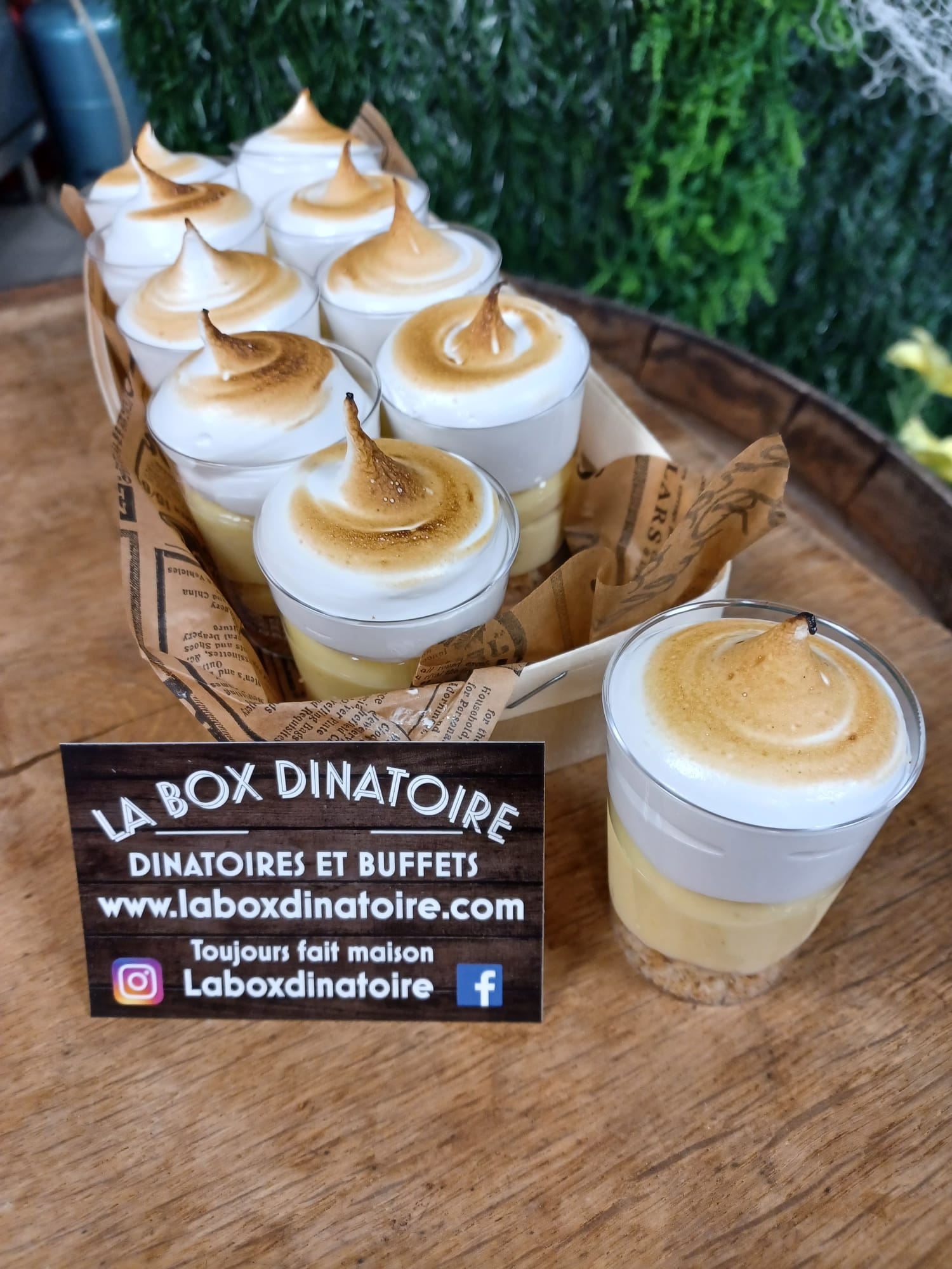 10 verrines tarte citron meringuée
