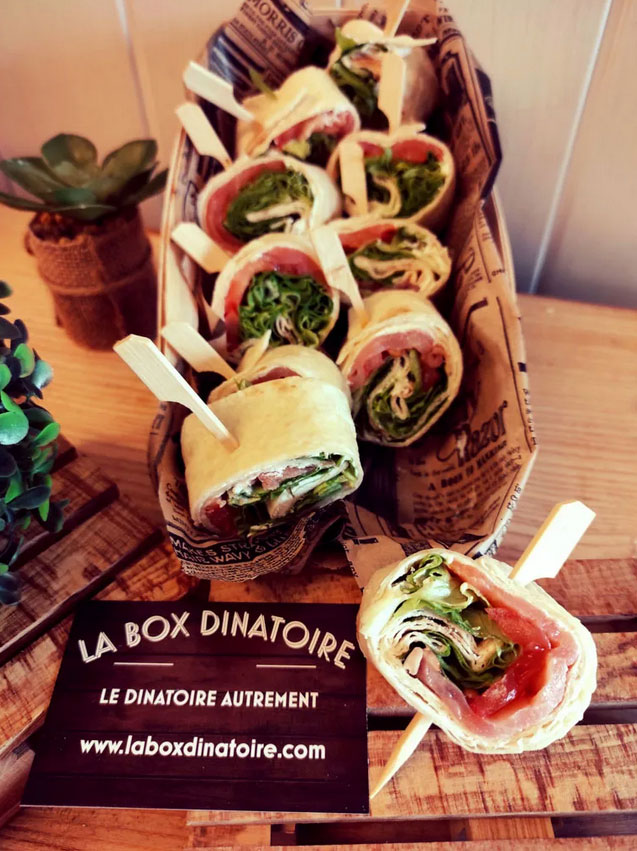 10 mini Wrap Jambon