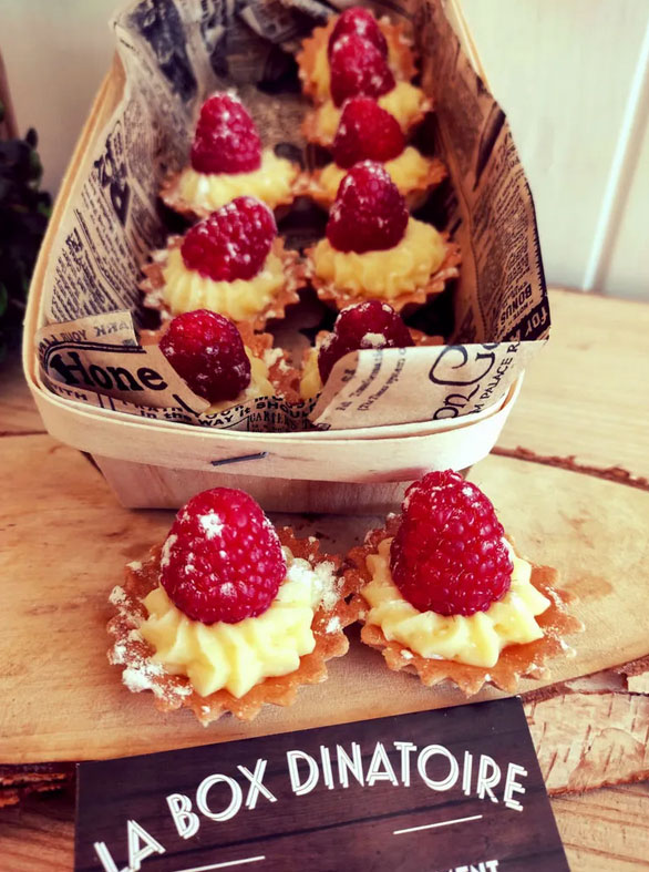 10 mini Tartelettes Framboises