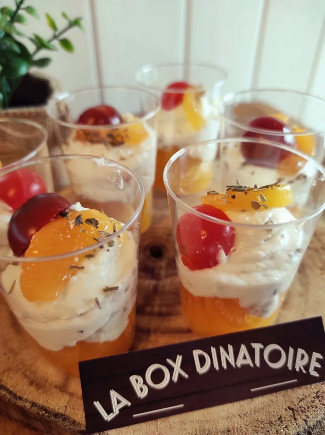 10 verrines chèvre frais