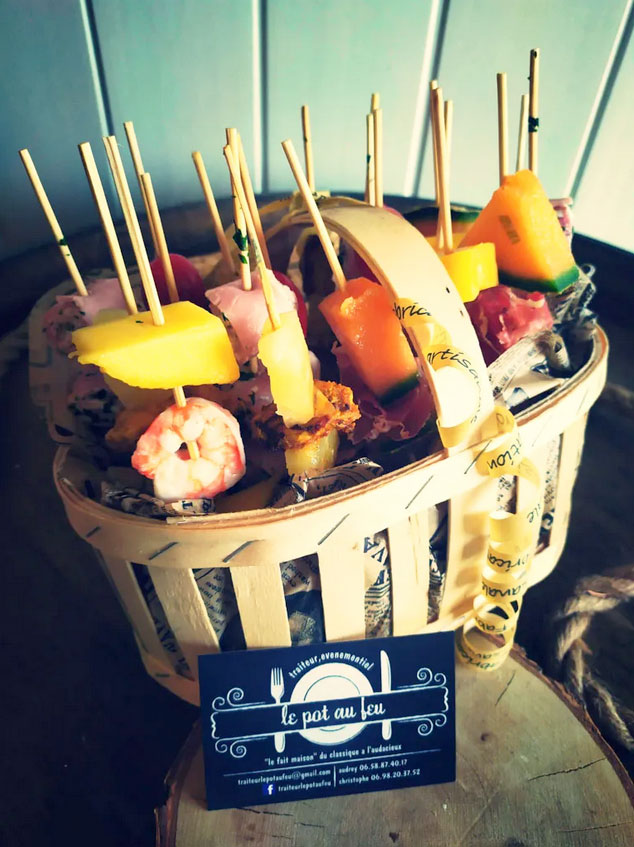 Panier 40 brochettes